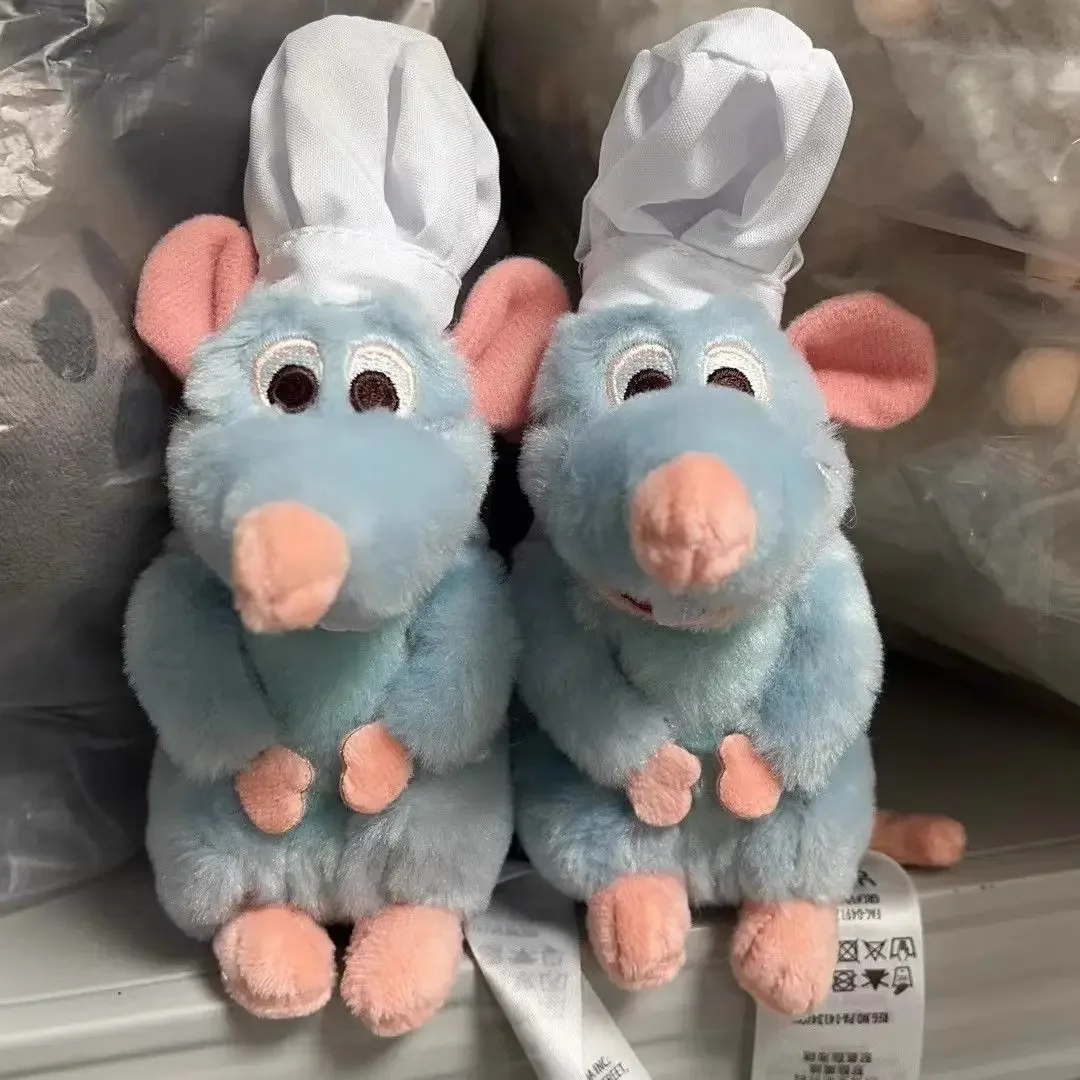 Ratatouille Mouse Remy Stuffed Animal Plush Shoulder Magnet Toy with Hairband Birthday Gift for Girls Boys Fans