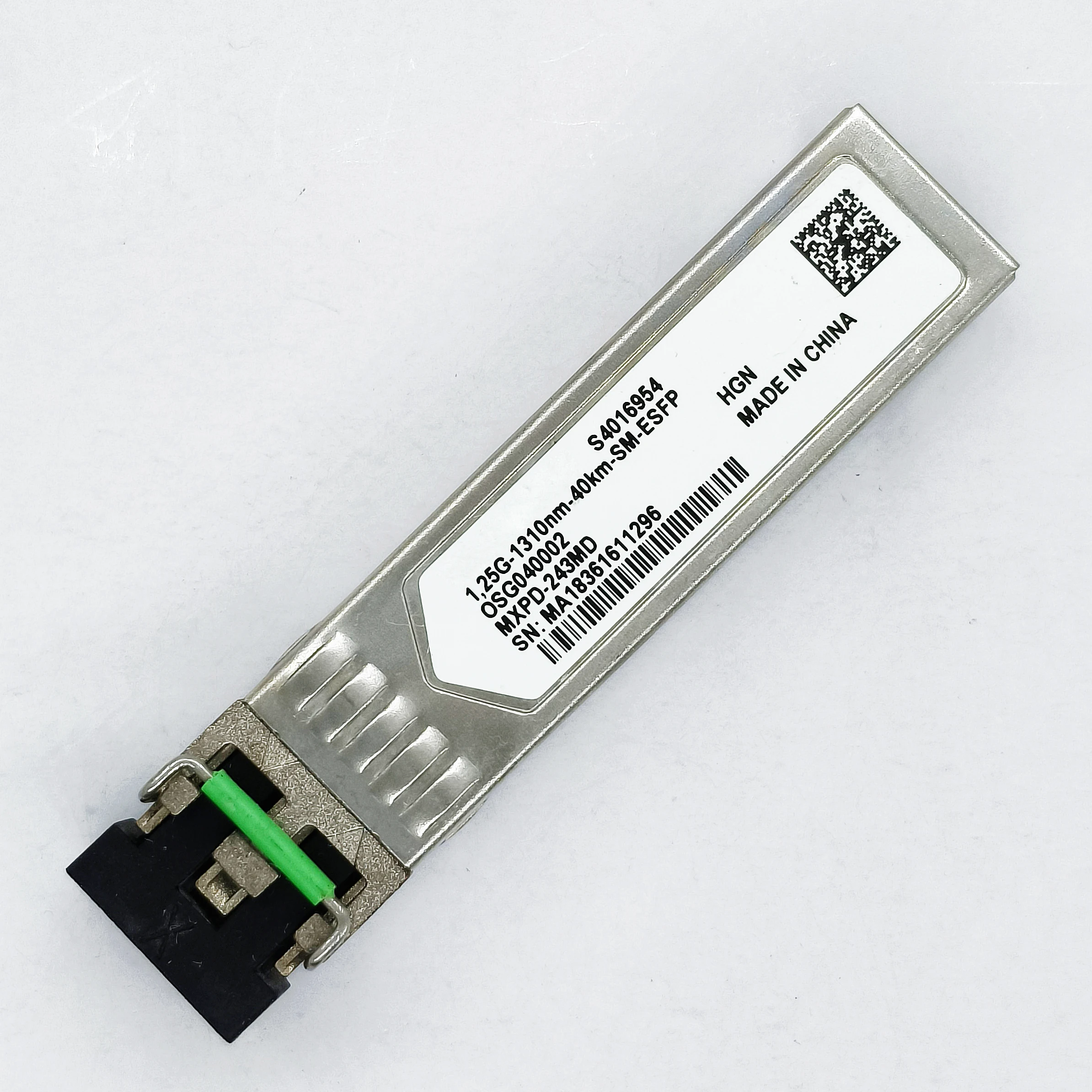 

Genuine For Huawei S4016954 1,25G-1310nm-40km-SM-ESFP OSG040002 MXPD-243MD Duplex LC Refurbished Transceiver Optical Module