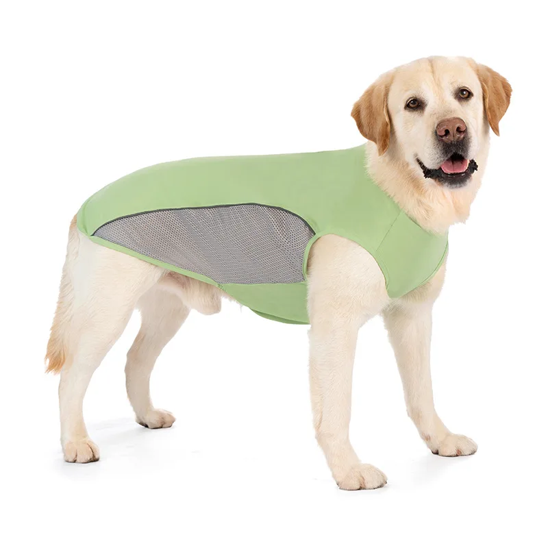 

Dog Clothes Golden Retrievers Labradors, Medium Large Dogs, Spring and Summer Silk Cooling Breathable Pet