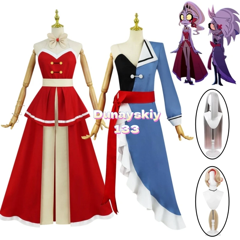 

Костюм для косплея Чарли из Hazbin, парик и одежда в том же стиле, сезон 2, костюм для Comic Con