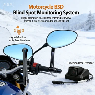 

Motorcycle BSD Blind Spot Radar Mirror Aluminum Alloy No Drilling Fit Harley-Davidson Street Glide Nightster 975 Road Glide