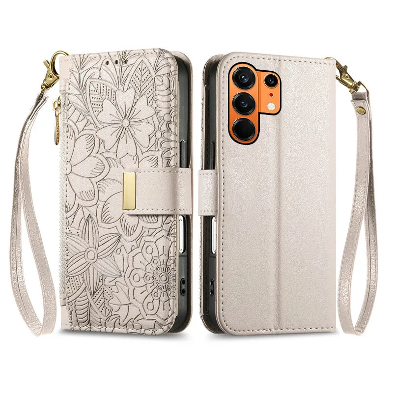 

embossing PU leather Cover For Tecno Camon 50 Ultra 40 30S 30 20 Premier Pro Fall prevention many card Slot Wallet phone Case