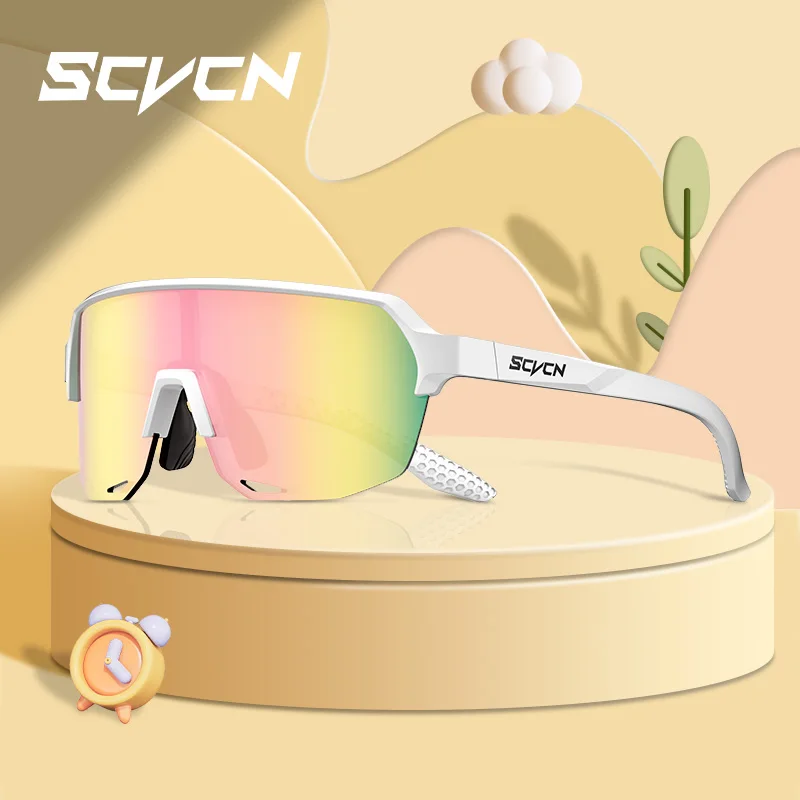SCVCN UV400 Kids Cycling Sunglasses Boys Girls Outdoor Bike Eyewear Child Camping Goggles MTB Fishing Sport Bicycle Glasses