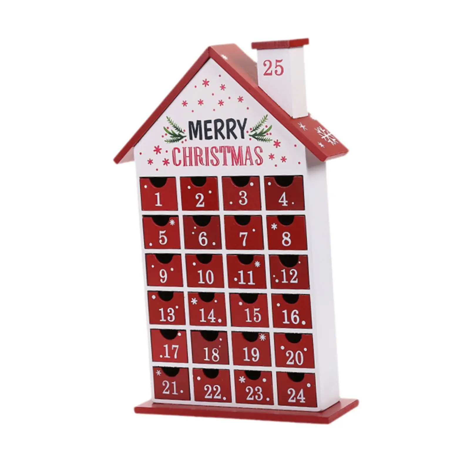 

Advent Calendar Boxes Empty to Fill with Drawers Christmas Wooden Advent Calendar House for Kids Adults Festival Xmas Bedroom