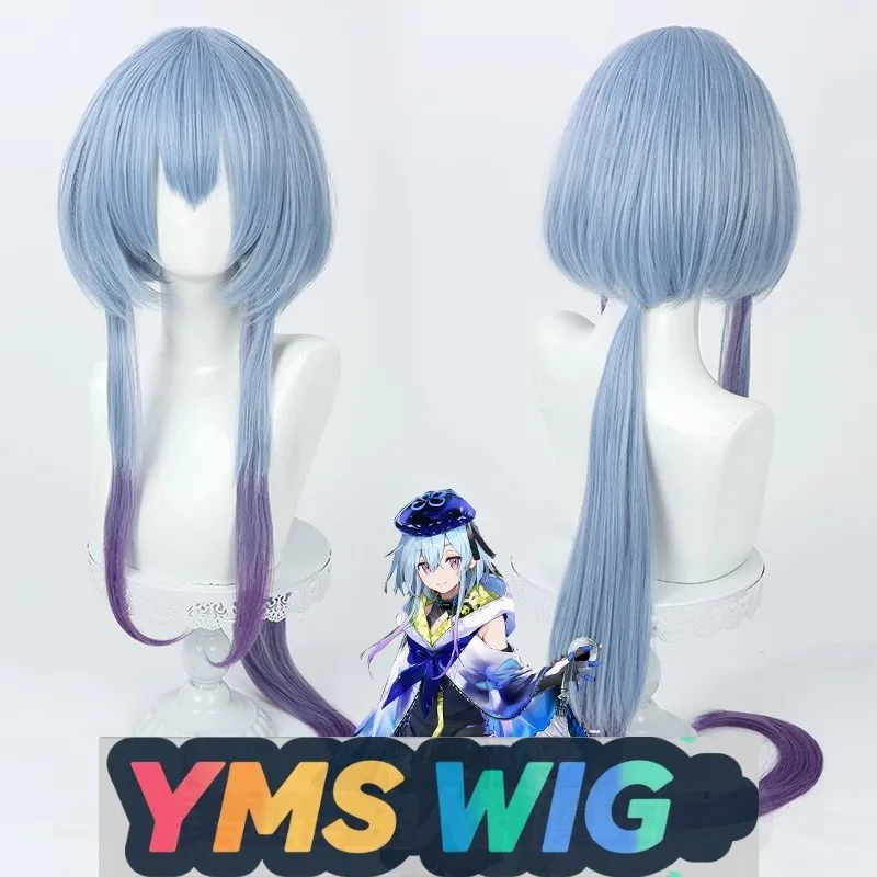 

【YMS WIG】New Operator Arknights Shuiyue Cosplay Wig Realistic Scalp Gradient Long Ponytail