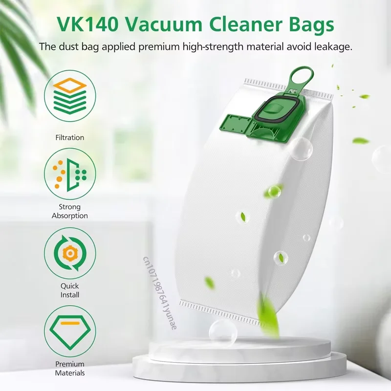 Dust Bag Kit Compatible For Vorwerk Kobold VK140 VK150  FP140 FP150 Vacuum Cleaner Bag Accessories Filters Spare Parts