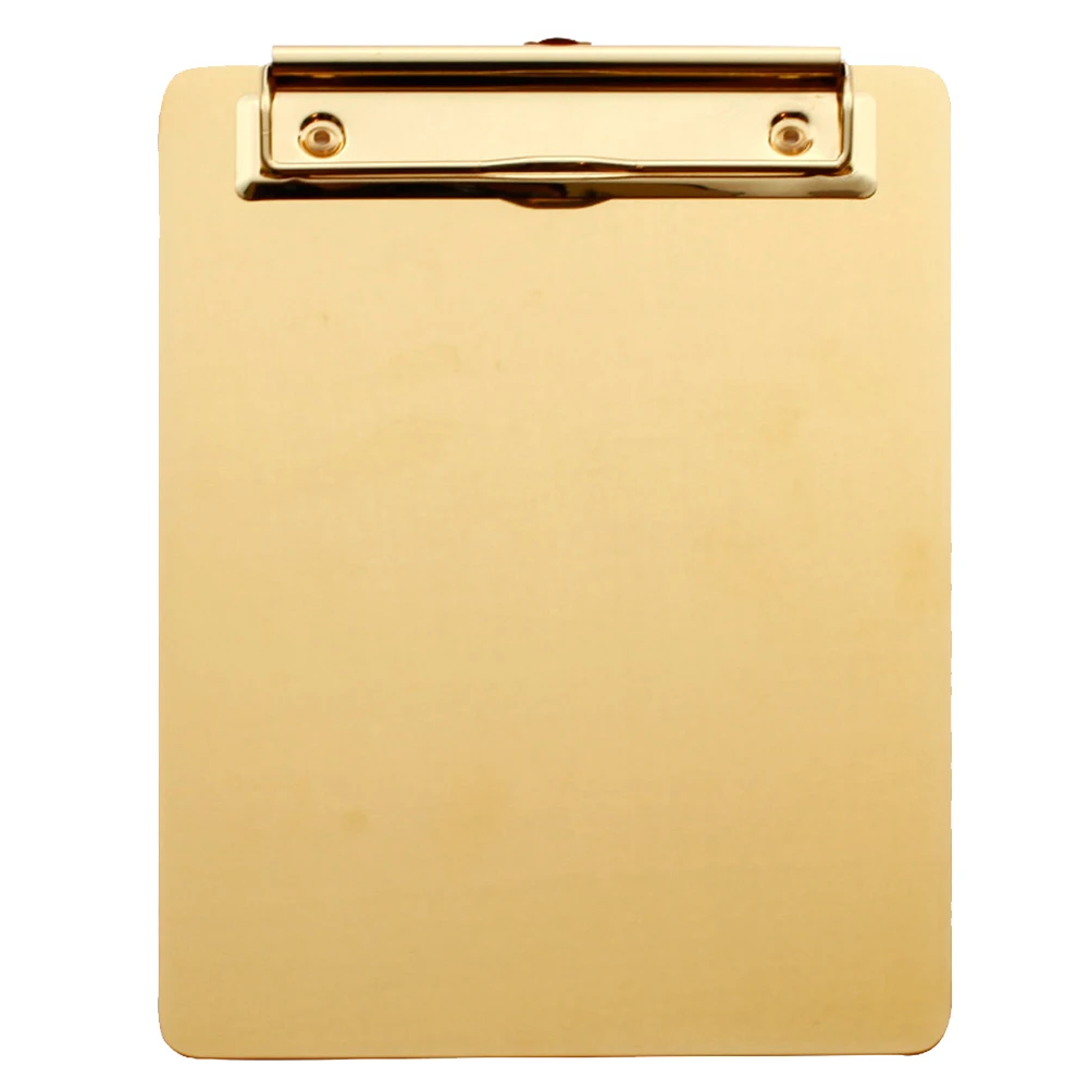 

Stainless Steel File Clip Board Clip Metal plate A5 Clipboard Paper Holder Memo Folder Board Portable Writing Tablet plate clamp