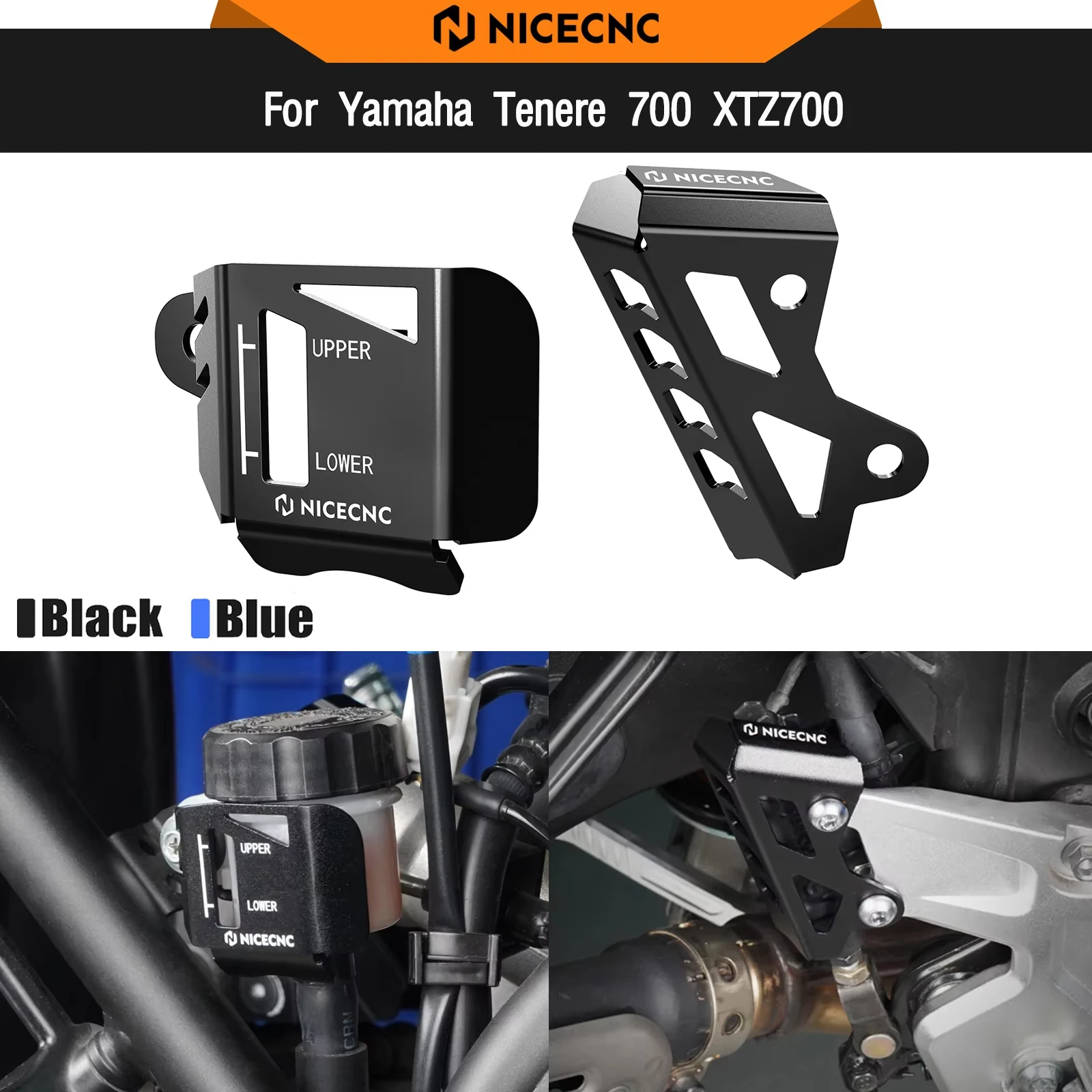 

For Yamaha 2019-2024 Tenere 700 T700 XTZ 700 Rear Brake Master Cylinder Guard Reservoir Guard T7 Tenere700 Rally Edition 2020-24