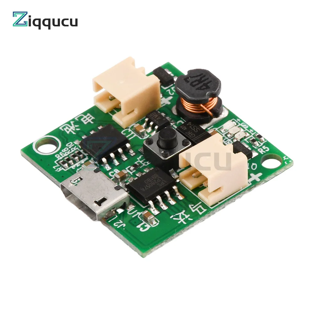 USB Small Fan Circuit Board 3.7V Battery Charger Module DC UPS with Adjustable Step-up Boost Output 5V 7V 9V 12V