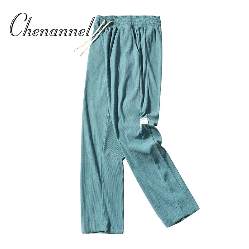 

Men's Versatile Casual Pants, Spring Autumn Loose Straight Leg Wide Leg Sporty Trousers