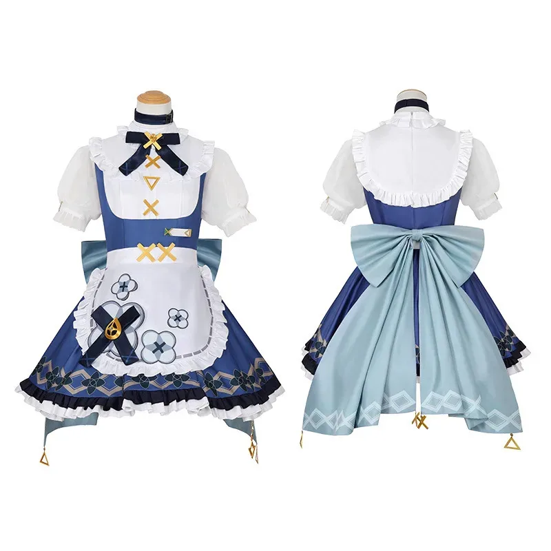 20151123 لعبة جديدة Genshin Impact Fanart Faruzan فستان خادمة كوسبلاي زي شعر مستعار مجموعة كاملة الزي حفلة الهالوماس لعب الأدوار Wo #5