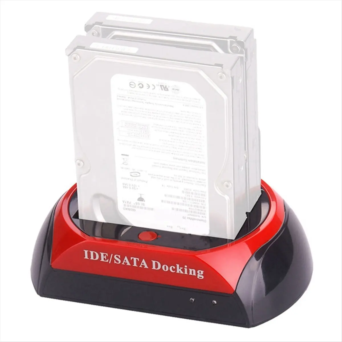 ABIU Dual Slot Hard Drive Docking Station for 2.5&3.5 Inch SATA/IDE HDD SSD USB External Disk Box Enclosure Case EU Plug