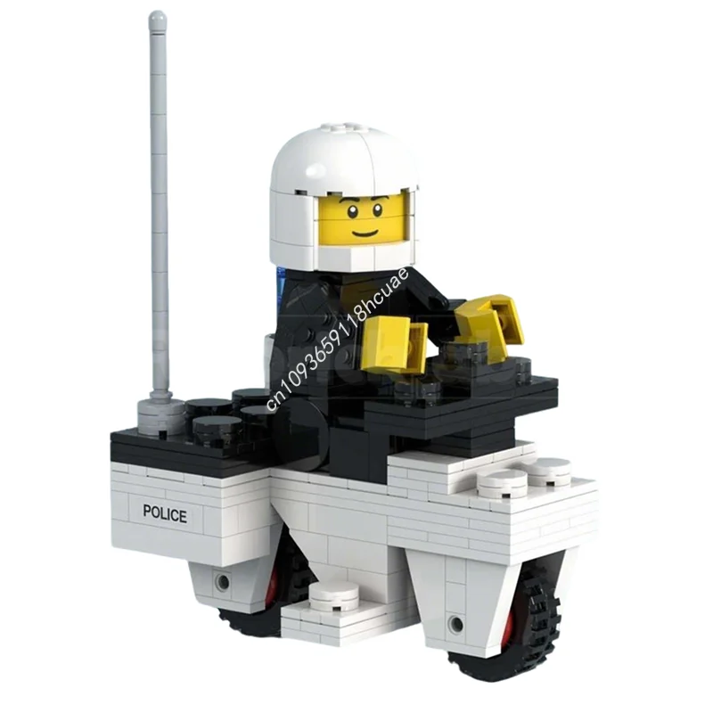 

Набор строительных блоков MOC «Полицейский мотоцикл», 442 детали, масштаб 1:3, модель Creator, архитектурные игрушки, подарок на Рождество, кирпичики, подарок на день рождения