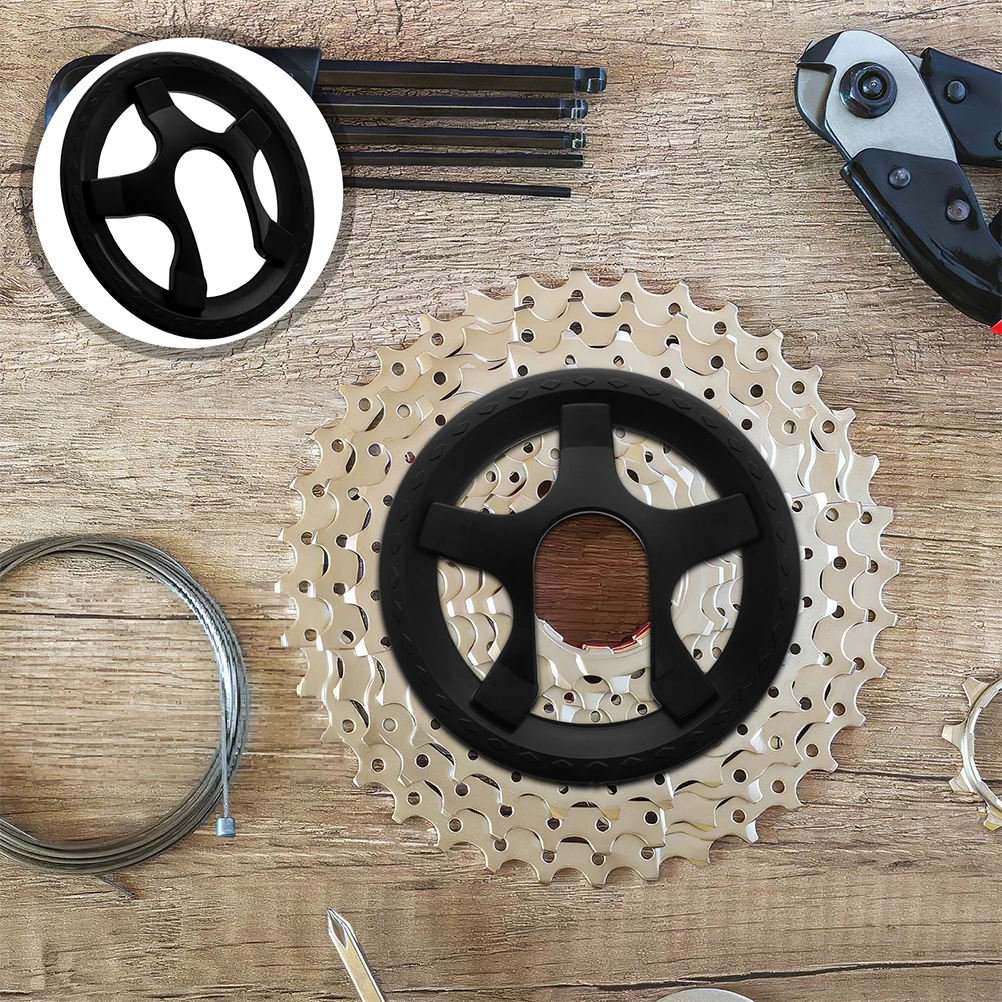 

2pcs Bicycle Chainring Cover Bike Chainwheel Crankset Protector Durable Mountain Road Accessories Guard Five Hole Compatible