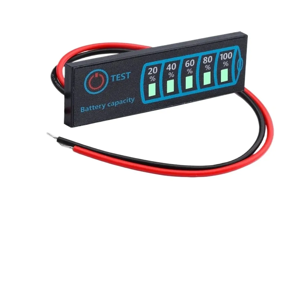 DC5-30V Battery Level Indicator Board - For Li-ion/LiFePO4/Lead-Acid Battery Packs. Battery Capacity PercentageModule for DIY