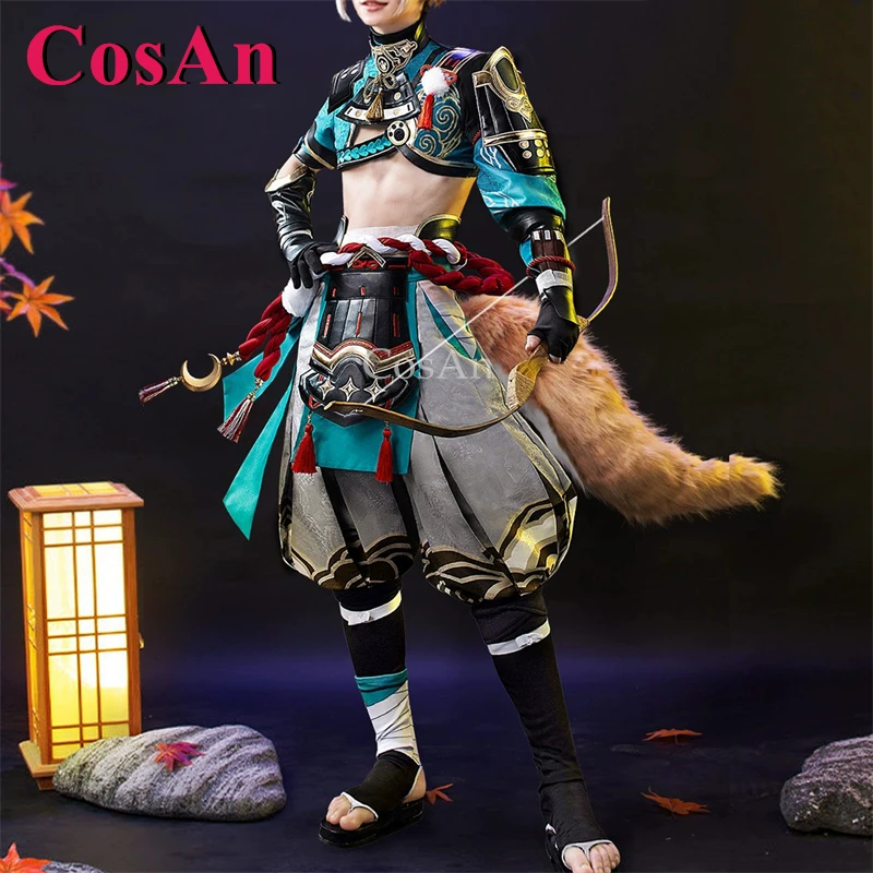 

CosAn Game Genshin Impact Gorou Cosplay Costumes Fashion Handsome Battle Uniforms Men Activity Party Role Play Clothing S-XL New