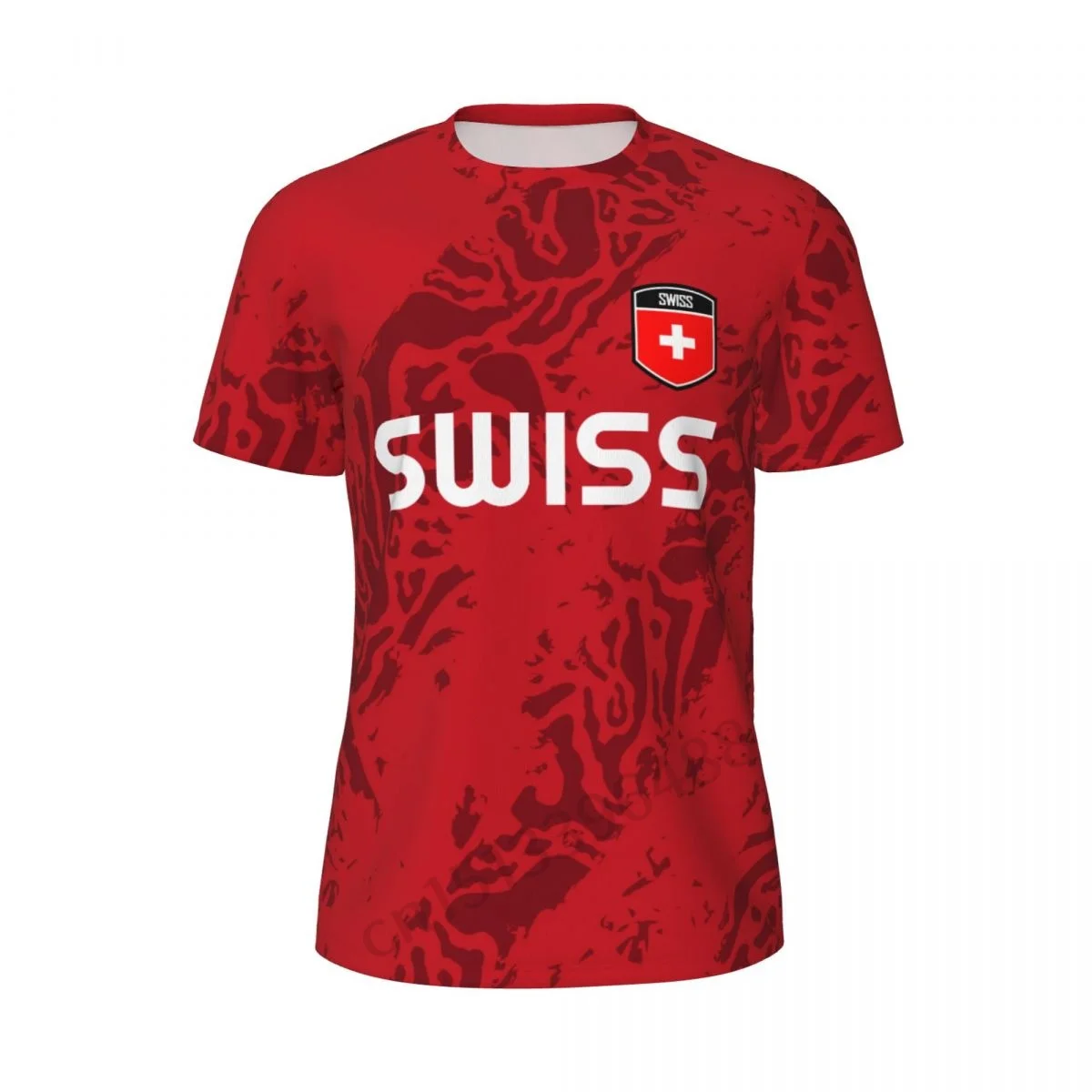 

Switzerland Flag 3D Printed T Shirt Men Summer Short-sleeved Mesh T-shirt For Socce Running Bike Tennis Fitness Fans