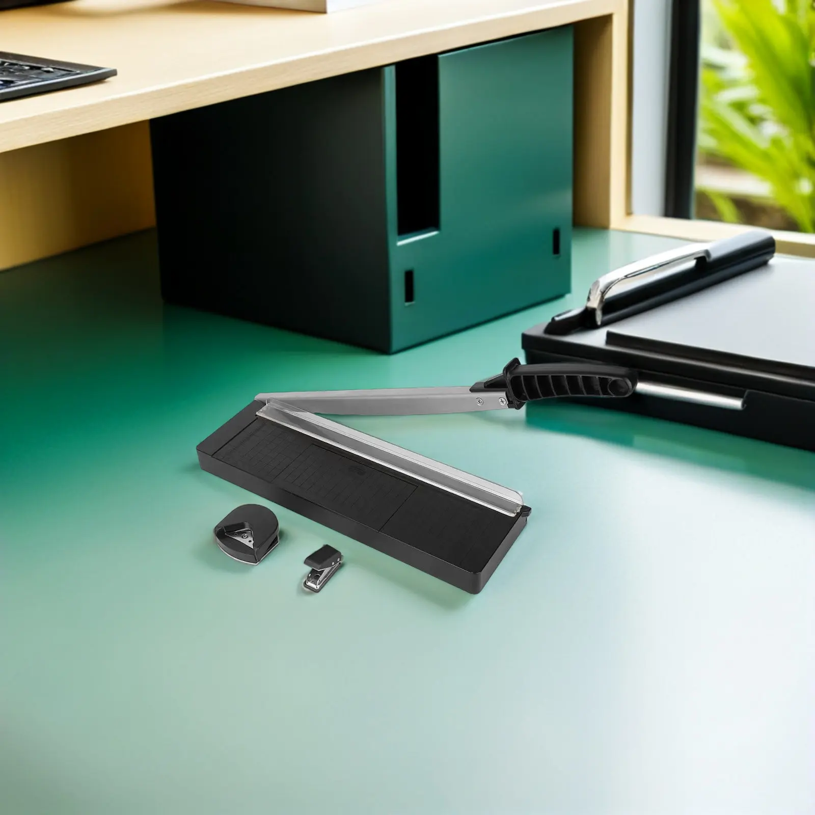 Precision Rotary Paper Cutter for Cardstock Photos Documents Small Space Saving Portable Craft Cutting Tool Office School