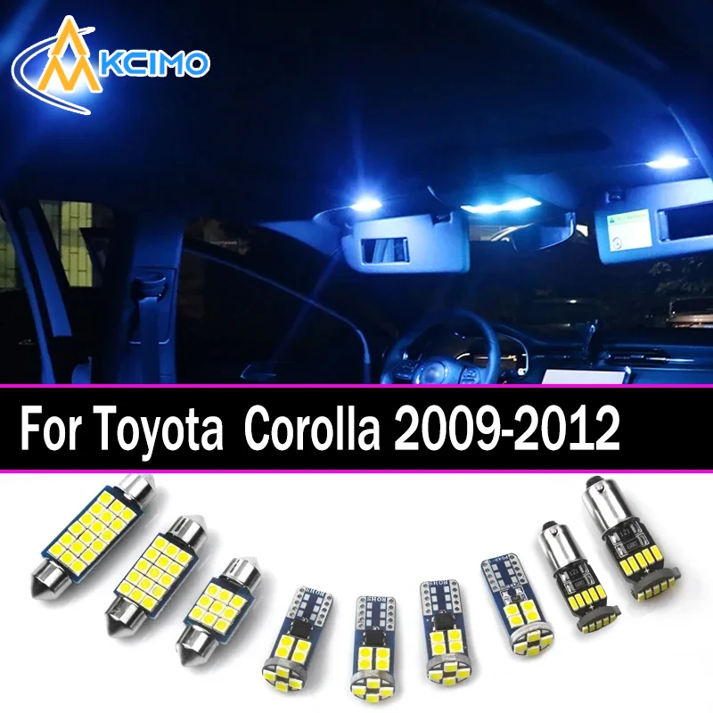 

Canbus LED Interior Light Kit For Toyota Corolla 2009-2012 Super Bright Dome Map Door Lights Easy Install Bulbs Set