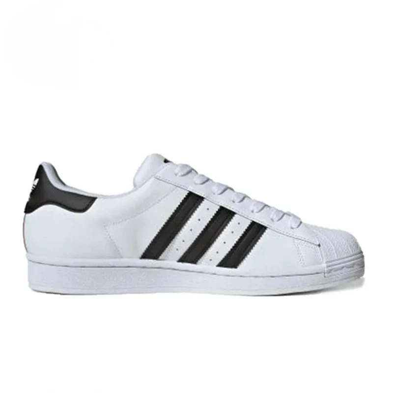 Adidas Originals Superstar zapatos de skate para hombres y mujeres zapatos de tabla bajos ligeros antideslizantes de cuero negro blanco