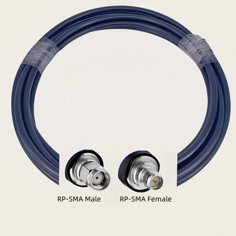 Cable LMR400 RP SMA Male to RP SMA Female jack Connector 50ohm Crimp for LMR-400 Cable Pigtail Antenna Radio