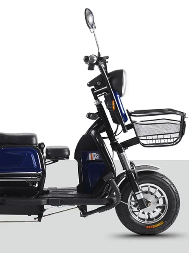 Imagem -05 - Triciclo Elétrico Casual para Idosos Scooter Bebê Mãe com Bateria Dobrável 48v Novo