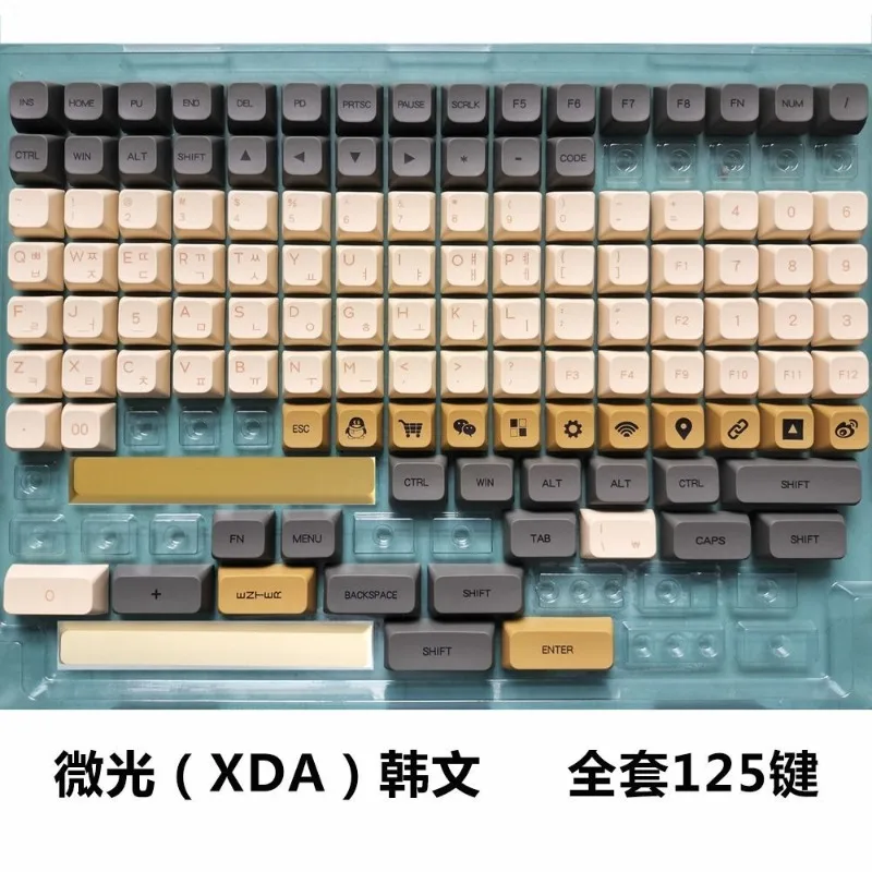 

Individuality PBT Keycaps for XDA MX Mechanical Keyboard, 125Keys Full Set, Dye-Sublimated Anime Design, Durable & Anti-Fade