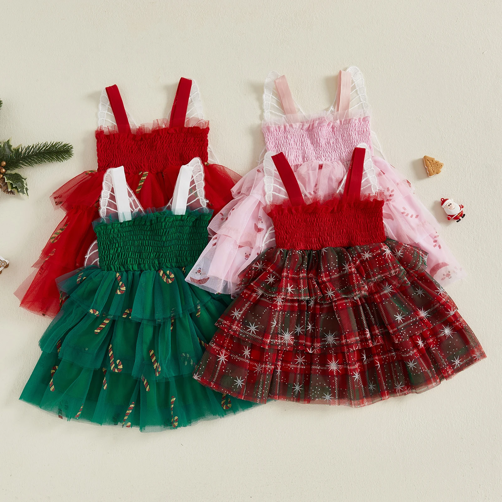 

Lioraitiin Kid Baby Girls Christmas Dress Sleeveless Butterfly Slip Dress Princess Dress for Casual Daily