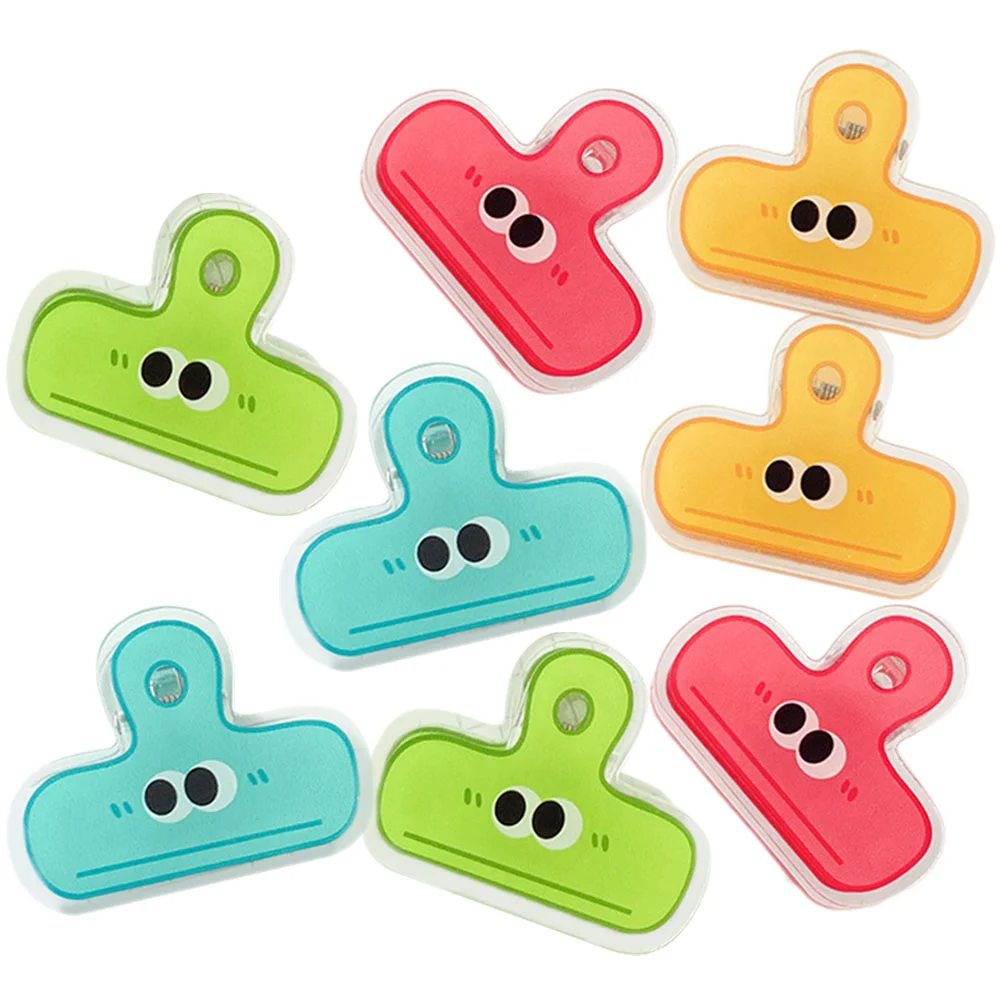 8 Pcs Paper Clamp Small Eye Clip Cute Binder Clips Pocket Photo for Pictures Work Paperwork