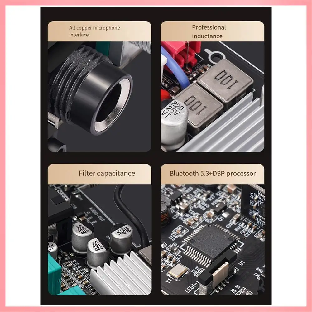 

Y23A-Новый мини-усилитель M19 BT, стерео Bluetooth 5,3, домашний усилитель мощности 200 Вт, двухканальный усилитель мощности звука EU-PLUG