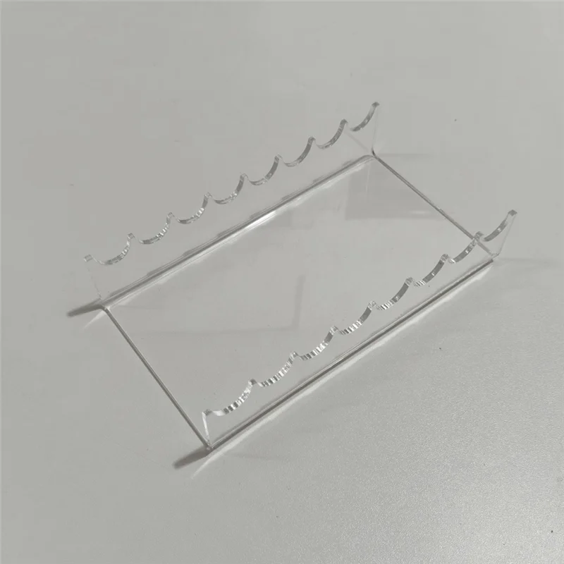 

THIVN-Double Ended Acrylic Makeup Beauty Brush Organizer Holder 8 Slots Cosmetic Storage (CLEAR)