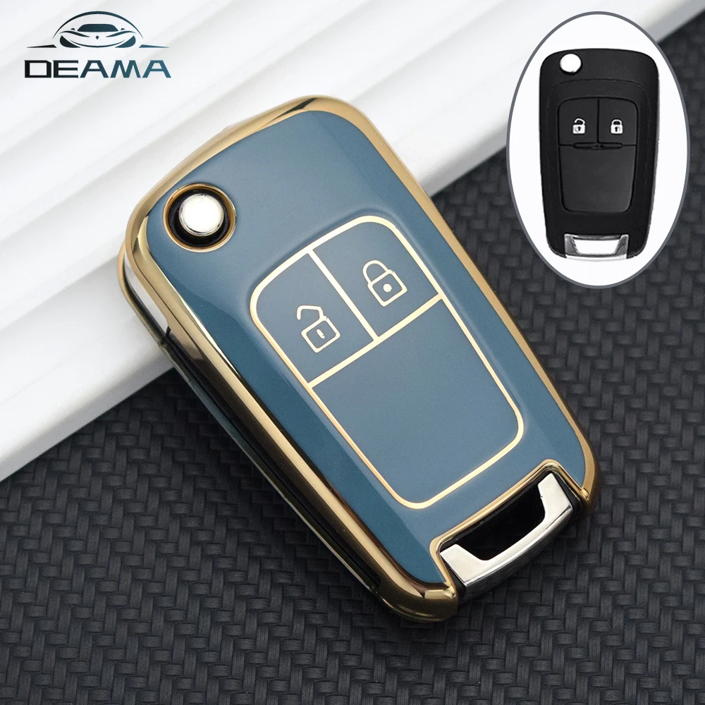 2 pulsanti TPU Remote Key Shell Case Cover per Chevrolet Cruze per OPEL VAUXHALL Insignia Astra Zafira per Buick Protector