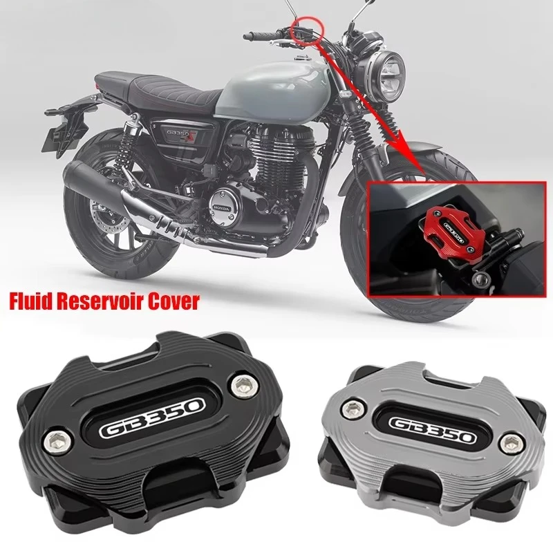With Logo GB350 Fit For HONDA GB350 GB 350 2021 2022 2023 Accessories Motorcycle Front Brake Master Cylinder Fluid Tank Cover