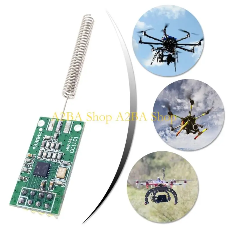 A2BA Low Power CC1101 Wireless Transceiver Board Module 433MHz Long Distance