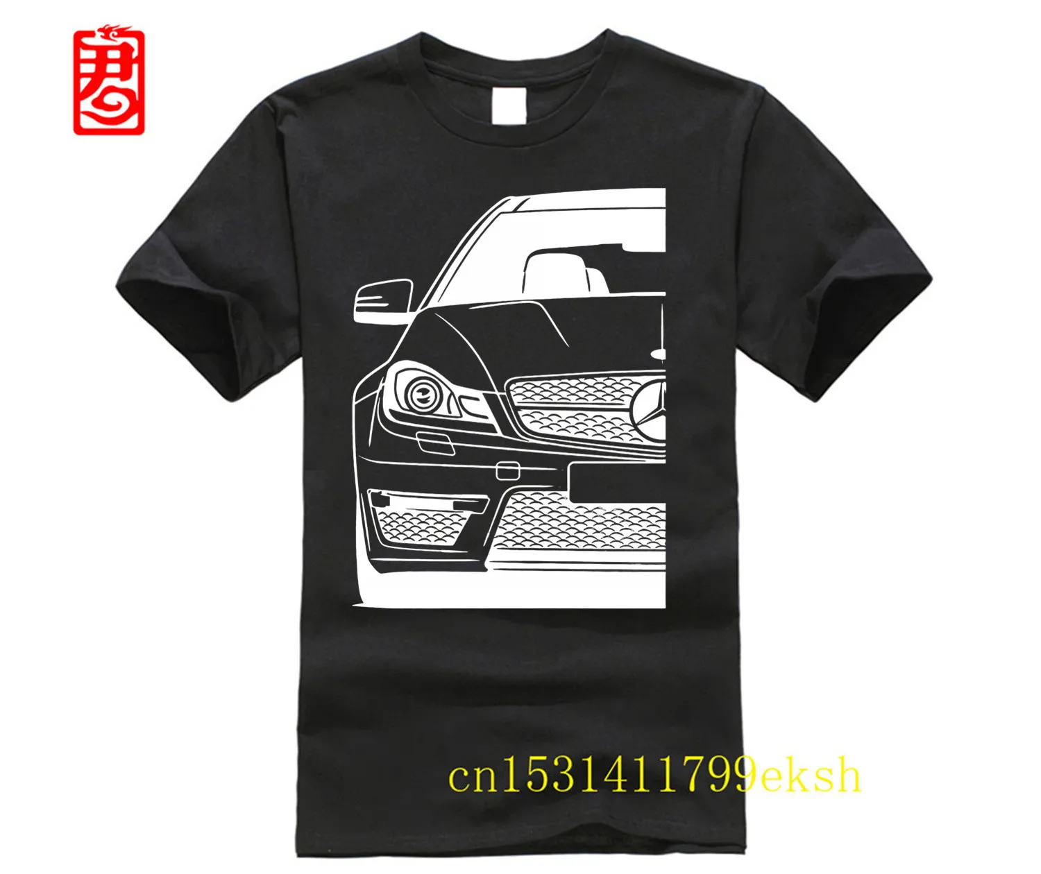 

Черная футболка с логотипом C63, новинка 2023, популярные летние мужские футболки с коротким рукавом