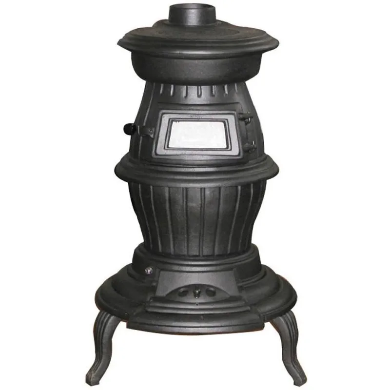 round Fireplace Cast Iron Wood Coal Dual-Use Heating Stove Sunshine Room Coal Stove Taishang Laojun Alchemy Stove