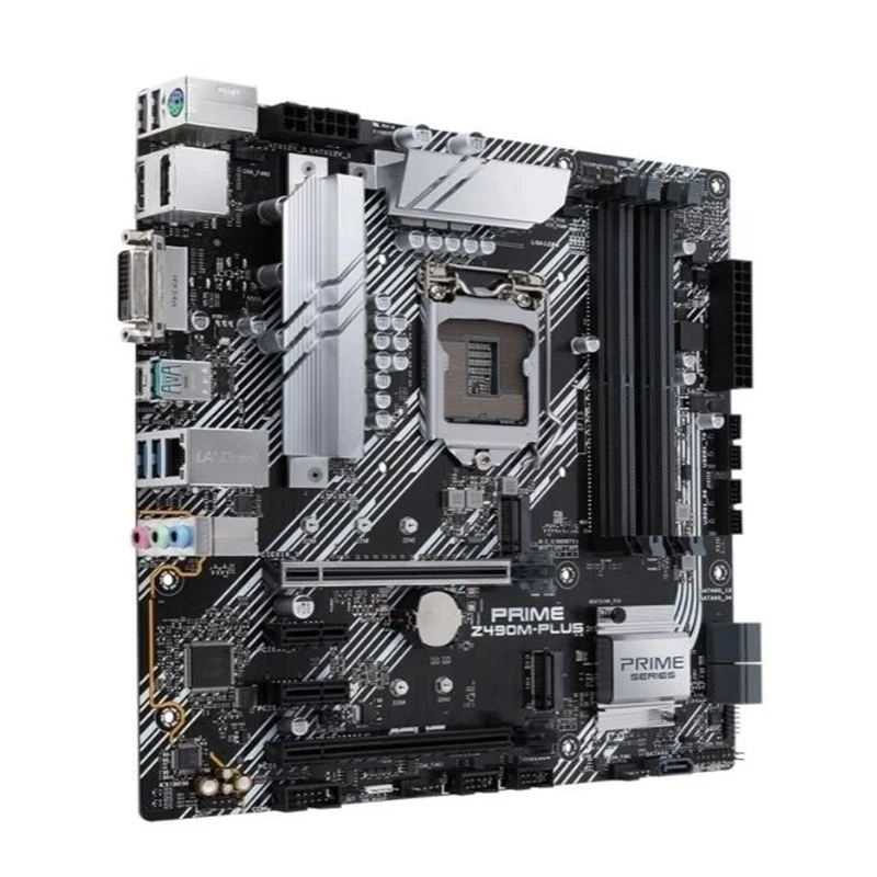 Intel-Z490M-PLUS Placas-mãe, LGA 1200, DDR4, 128GB, M-ATX, Intel Z490, Overclocking, Desktop Mainboard, M.2 NVME III, USB 3.0