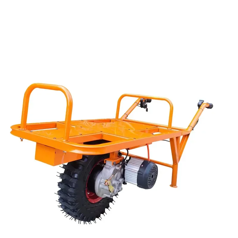 Electric Agricultural Unicycle Trolley for Orchard Transport Climbing Cart Battery Powered Single Wheel Cargo Carrier Heavy