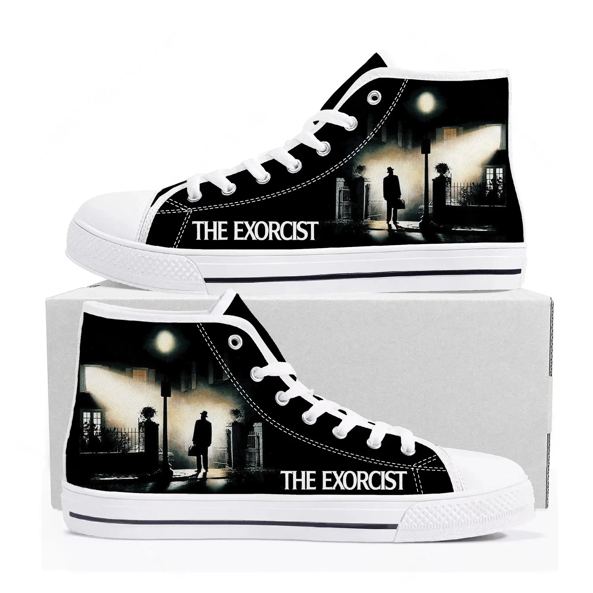 

The Exorcist High Top Sneakers Mens Womens Teenager Canvas High Quality Sneaker Casual Custom Made Shoes Customize DIY Shoe