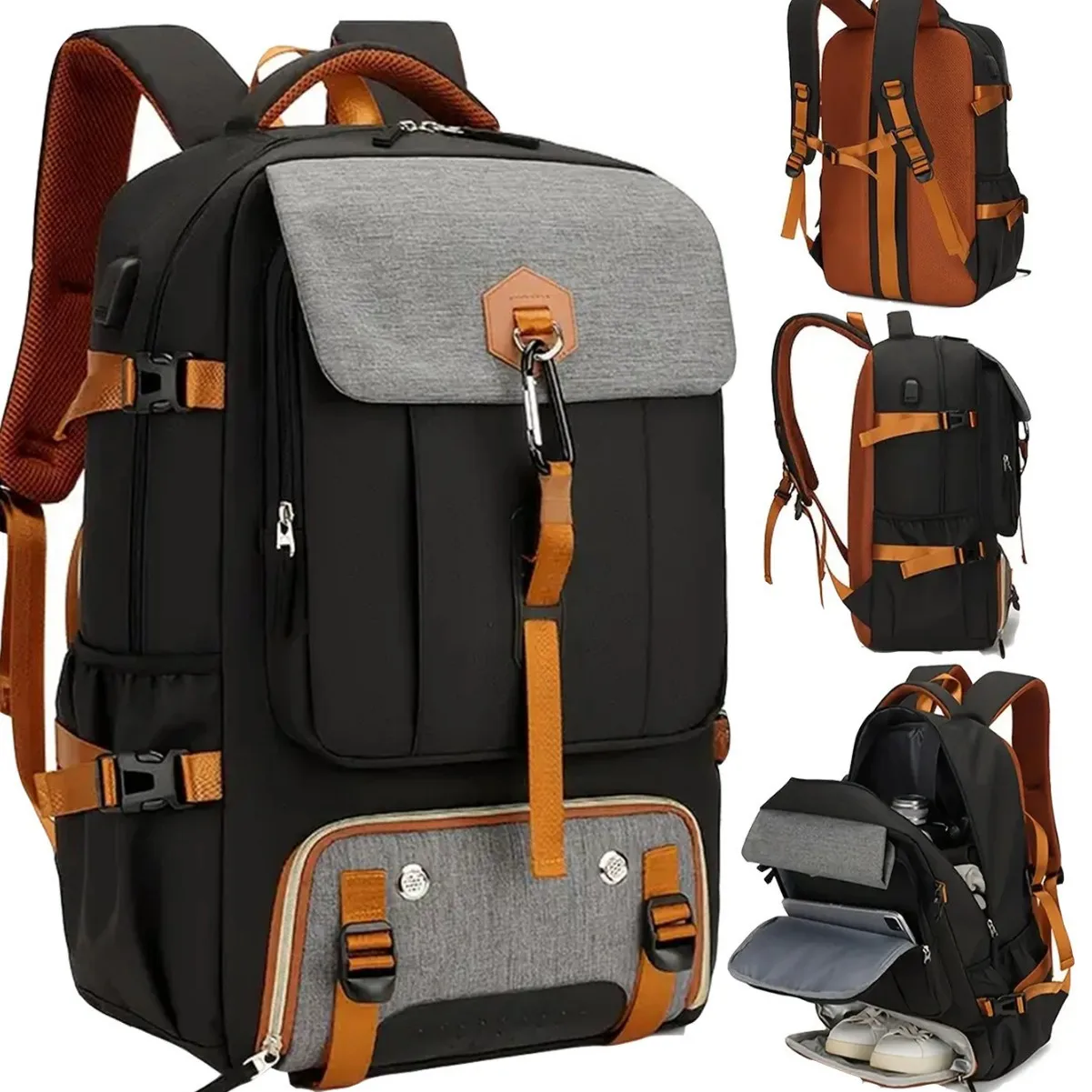 Waterproof Large Capacity Men's Backpack Casual Travel Outdoor Luggage Bag Hiking Climbing Student School Backpack