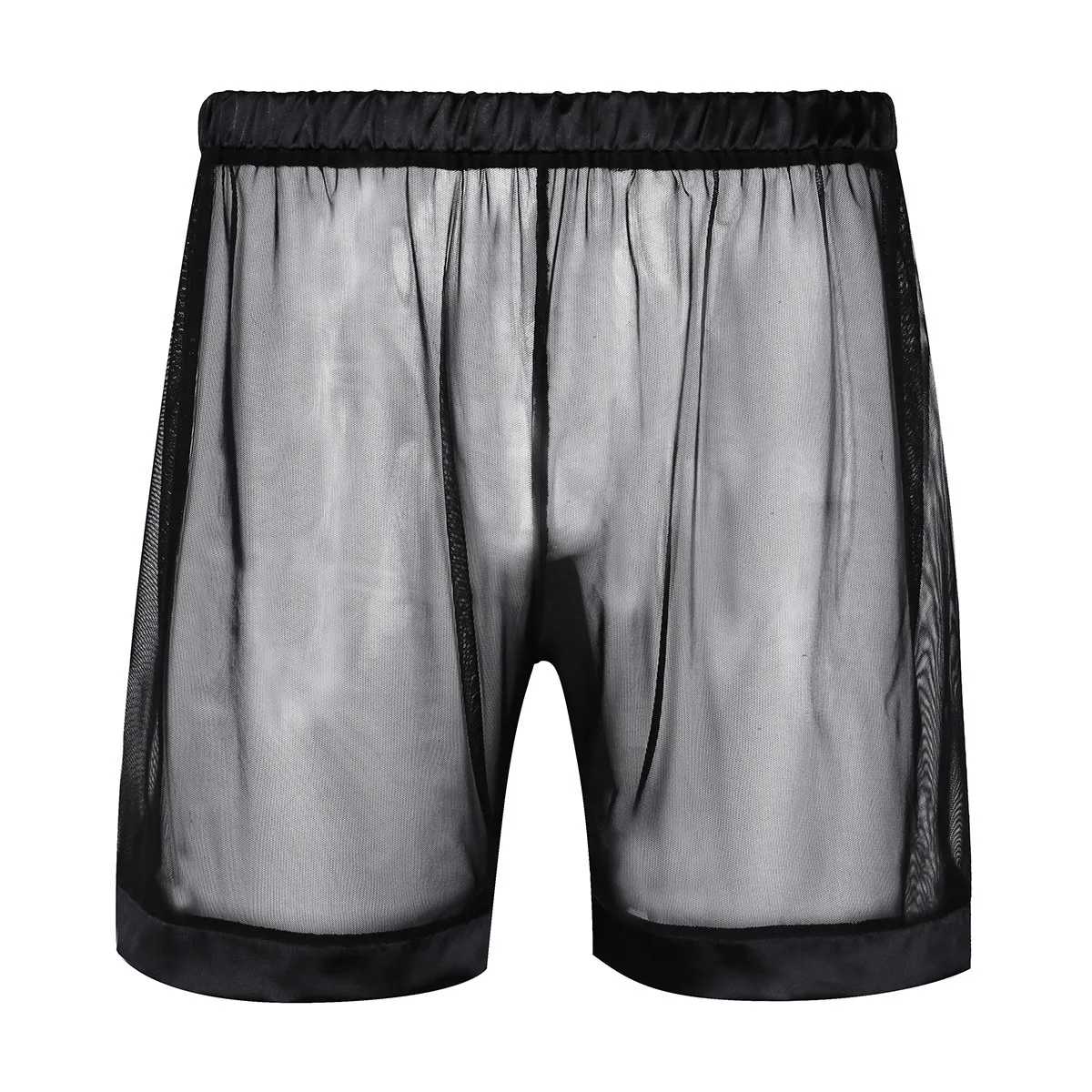 

Men's See Through Mesh Loose Boxer Shorts Underwear Breathable Swim Trunks Summer Swimwear Board Shorts