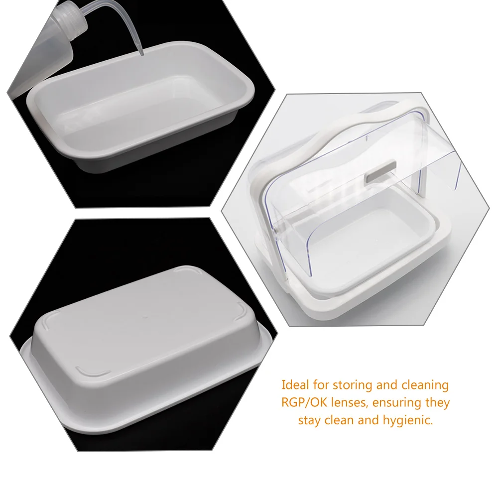 OK plateau de soin des lentilles PP Durable résistant aux hautes températures anti-chute bord lisse facile à nettoyer léger Portable stockage multifonction