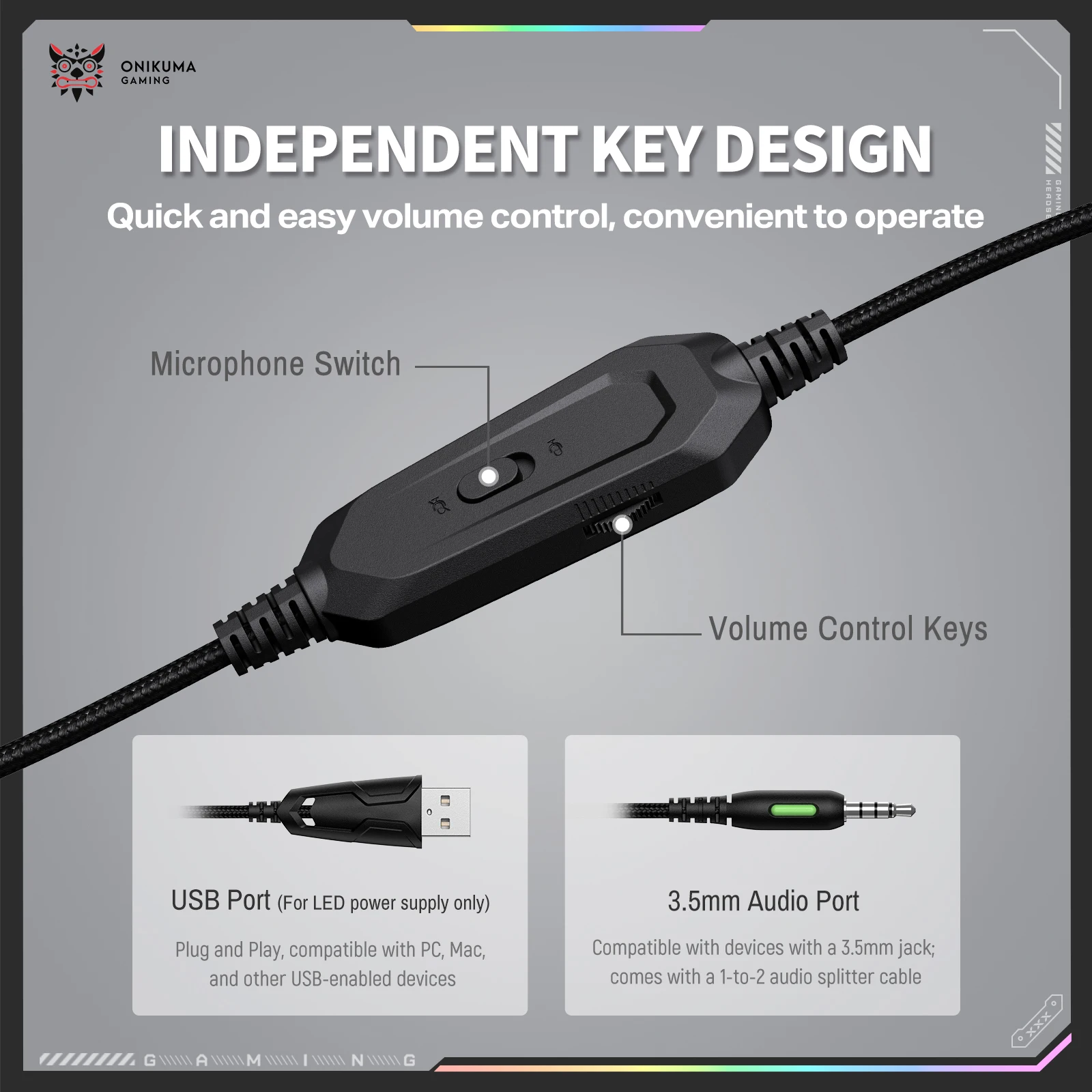 ONIKUMA X91 Wired Gaming Heads - Wired Earphone Mic 评论和价格