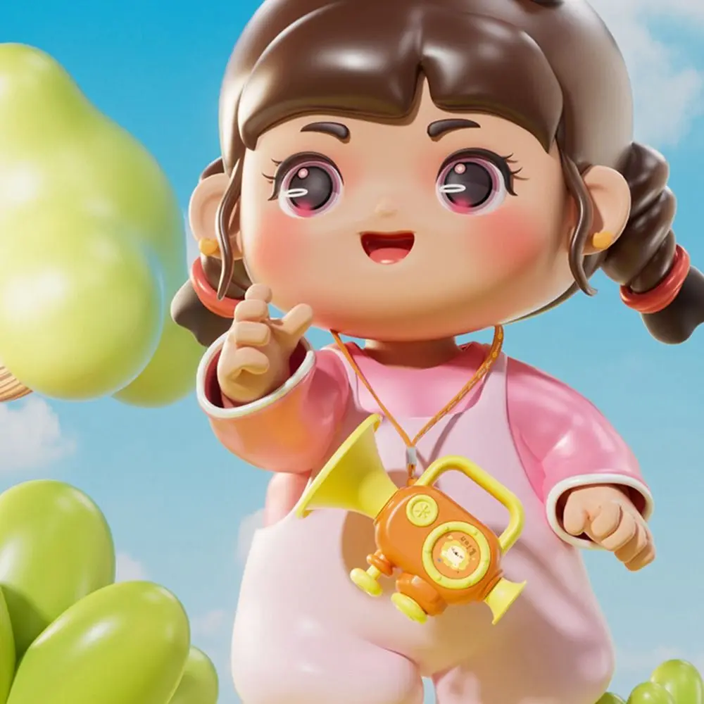 Criativo multicolorido interessante trompete brinquedo plástico cognição som mini instrumento musical anti-risco apito brinquedo presente