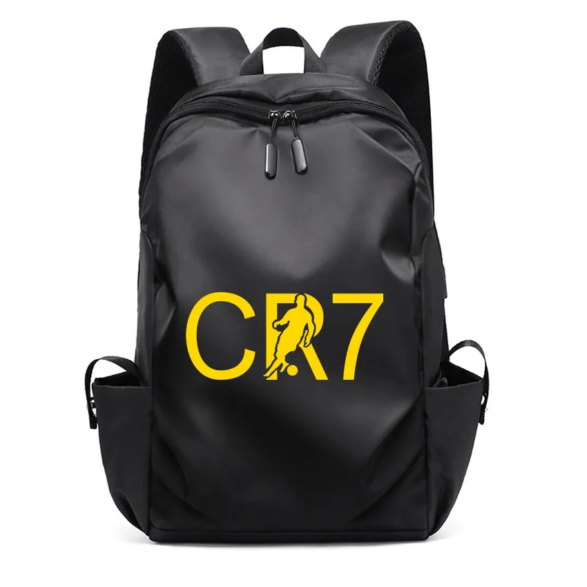 Women Man Carry On Backpack Laptop Unisex Backpack College Bag Super Football Star CR 7 Pattern Printed Boy Girl Rucksack