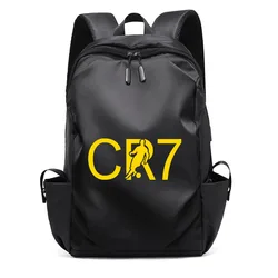 Women Man Carry On Backpack Laptop Unisex Backpack College Bag Super Football Star CR 7 Pattern Printed Boy Girl Rucksack