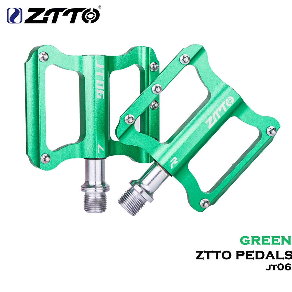 ZTTO Fahrrad Ultraleichtes Anti-Rutsch-Pedal 2 abgedichtetes Lager MTB Rennrad Pedal CNC Faltrad Pedale Flache breite Plattformpedale