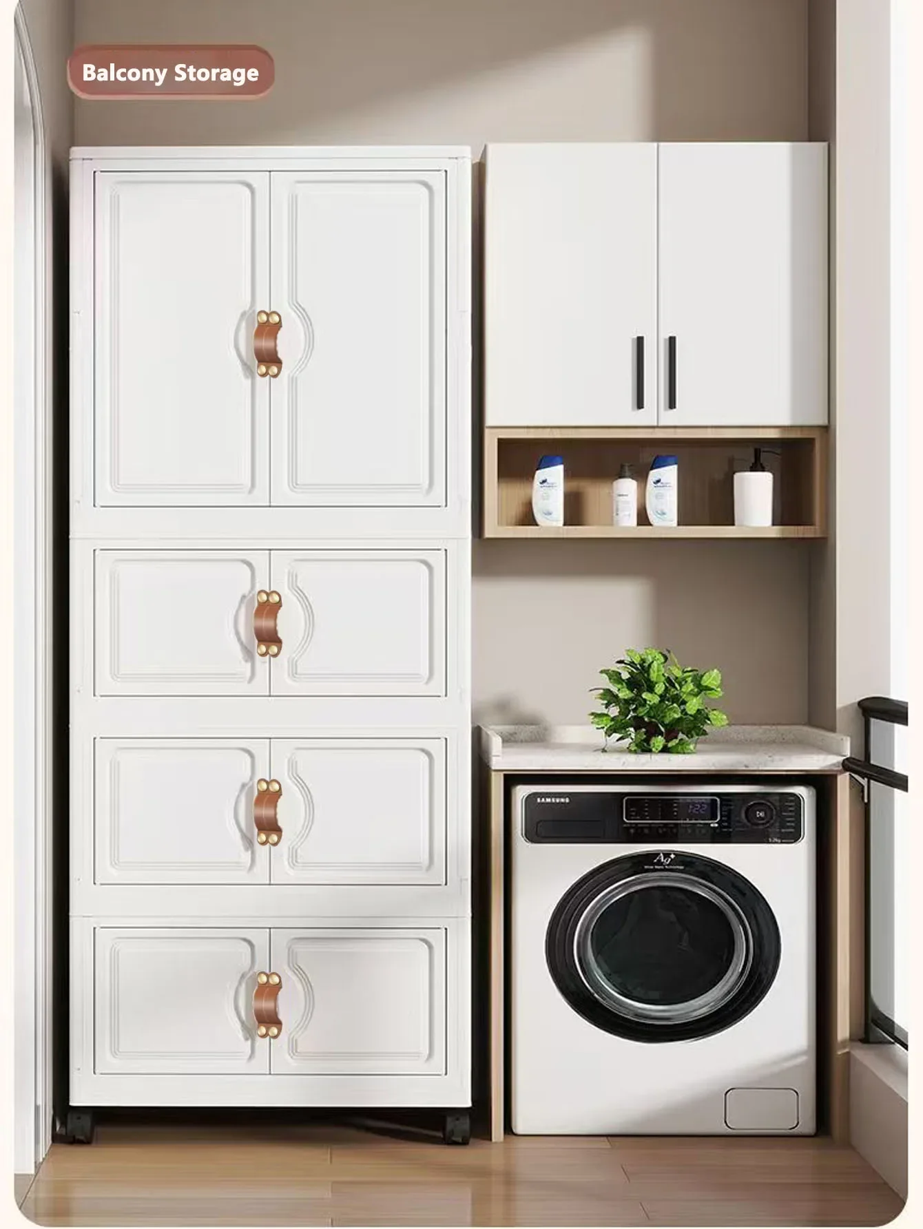 أرفف قابلة للتعديل، خزانة تخزين قابلة للطي للمطبخ والحمام وغرفة النوم وغرفة المعيشة، منظم متعدد المشاهد مع رف قابل للتعديل