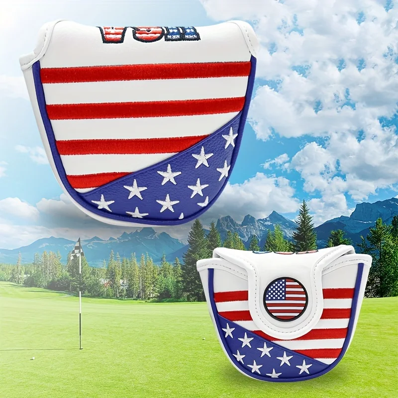 

Golf Putter Head Covers Mallet Blade Golf Club Headcover with Magnetic Closure