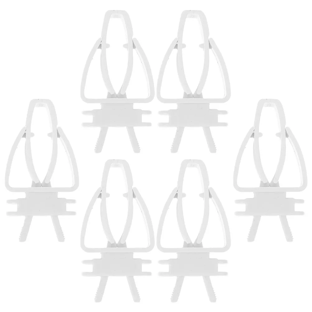 

6 Pcs Bird Cage Feeder Food Clamping Parrot Vegetable Clip Durable Plastic Pet Supply Cage Bar Fixing Suitable Vertical Cages